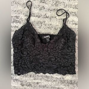 Express Black Lace tank